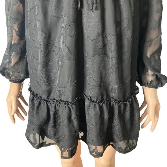 Bloomfield Collection Mini Dress Womens Small Floral Black - Picture 9 of 13